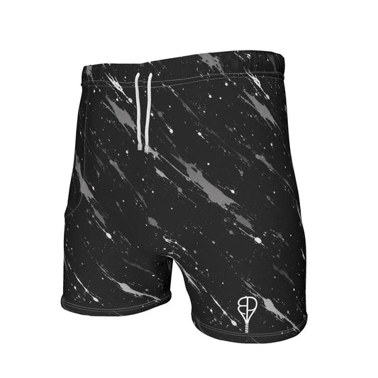BREAKPOINT Splatter Strike Black Tennis Shorts