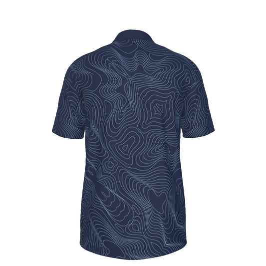 Navy Tradition Performance Polo — Home, heavyweight 210 GSM BREAKPOINT golf polo with a three-button collar