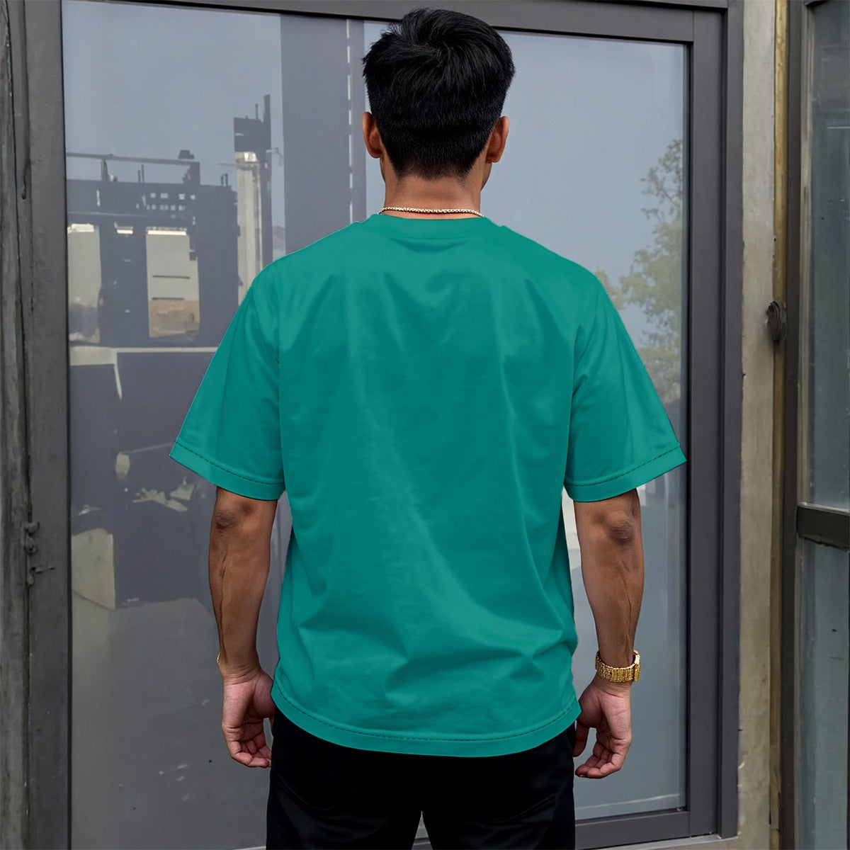 BREAKPOINT Retro Teal Drop Shoulder Tee