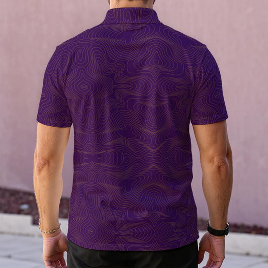 BREAKPOINT Golf Purple and Gold Tradition Performance Polo — Home