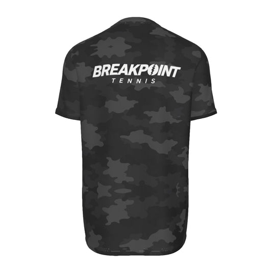BREAKPOINT Black Stealth Camo Tennis Tee