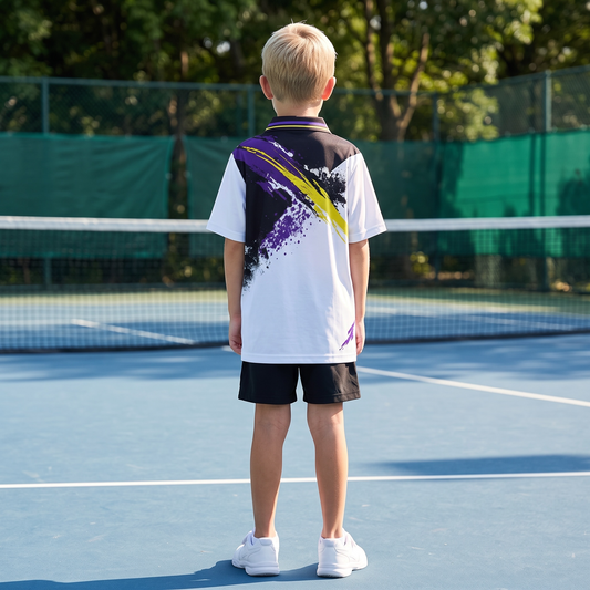 BREAKPOINT Youth Smash '93 Retro Tennis Polo