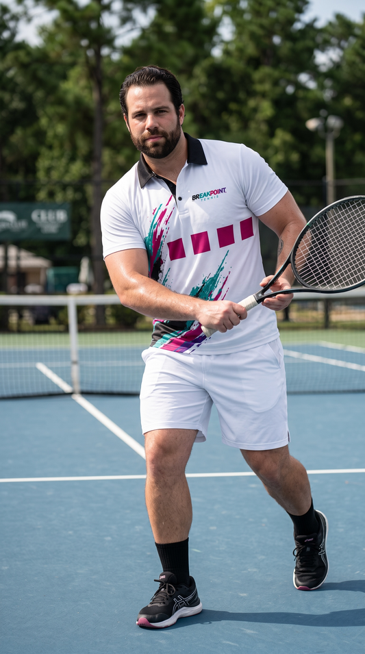 BREAKPOINT Deuce '92 Retro Tennis Polo