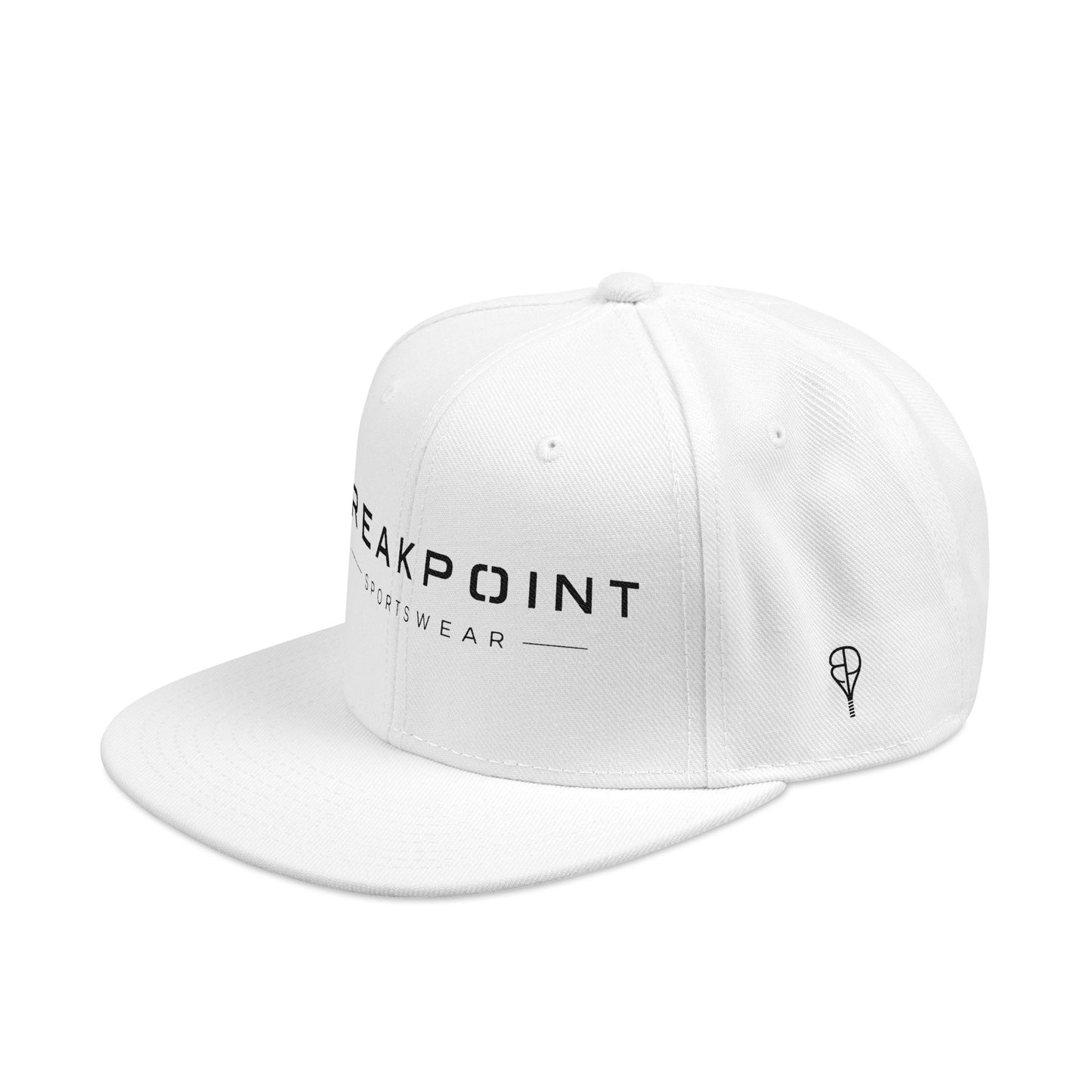 Embroidered Snapback Cap — Minimal 'Peakpoint' Logo Streetwear Hat