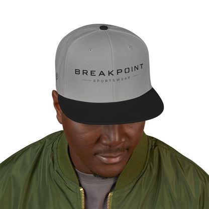 Embroidered Snapback Cap — Minimal 'Peakpoint' Logo Streetwear Hat