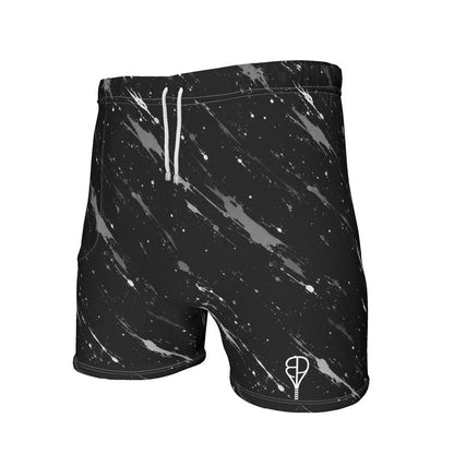 BREAKPOINT Splatter Strike Black Tennis Shorts