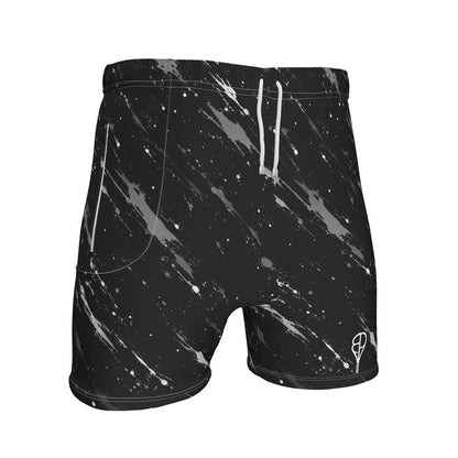 BREAKPOINT Splatter Strike Black Tennis Shorts