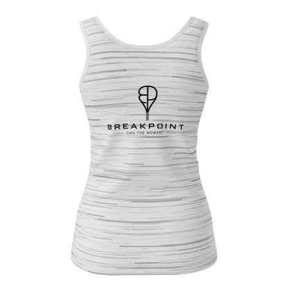 BREAKPOINT Ladies Spectrum Static White Tennis Tank