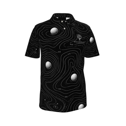 BREAKPOINT Black Breakline Golf Ball Polo