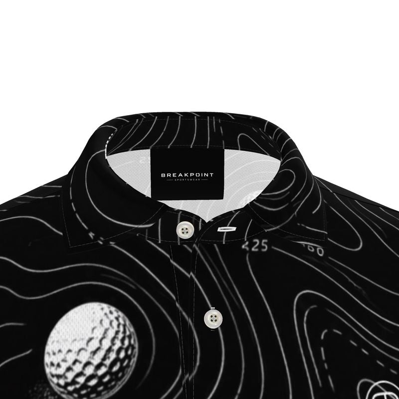 BREAKPOINT Black Breakline Golf Ball Polo
