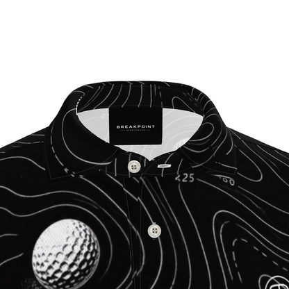 BREAKPOINT Black Breakline Golf Ball Polo