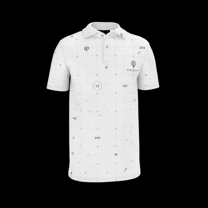 BREAKPOINT Apex Grid White Polo