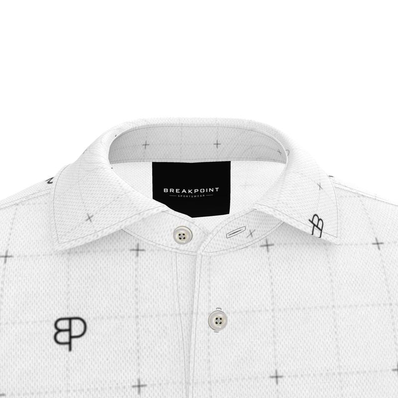 BREAKPOINT Apex Grid White Polo