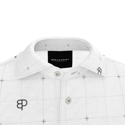 BREAKPOINT Apex Grid White Polo