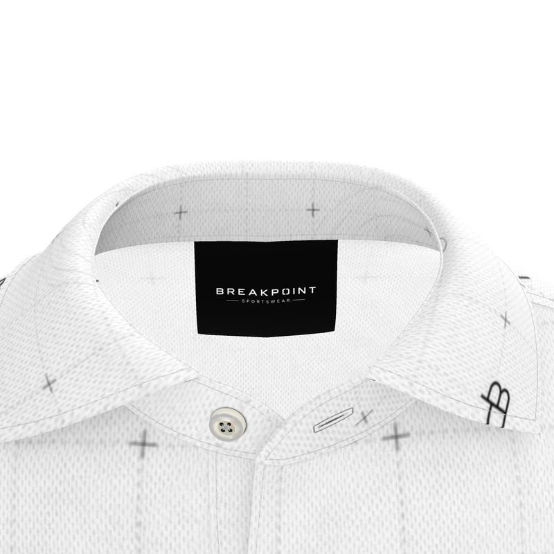 BREAKPOINT Apex Grid White Polo