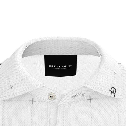 BREAKPOINT Apex Grid White Polo