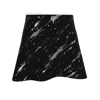 BREAKPOINT Black Splatter Shock Tennis Skirt
