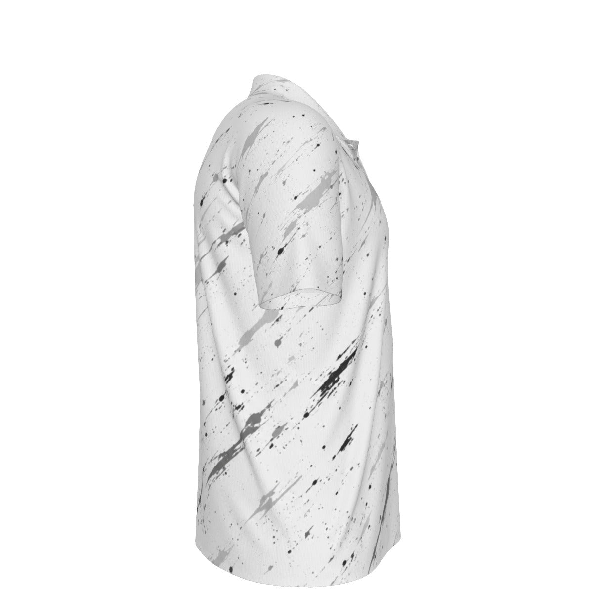 BREAKPOINT Splatter Shock White Performance Polo