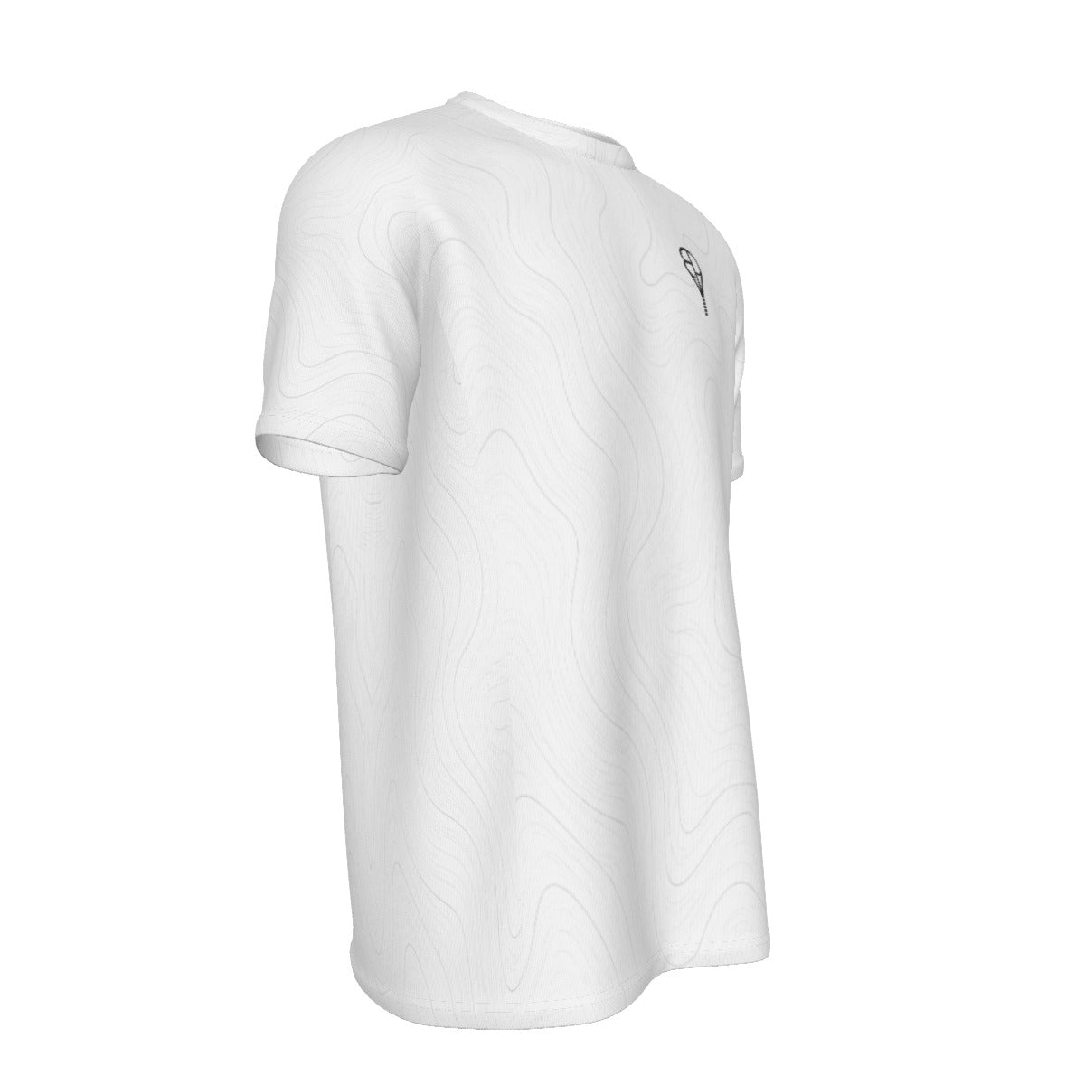 BREAKPOINT White Contour Wave Tennis Tee — alternate view
