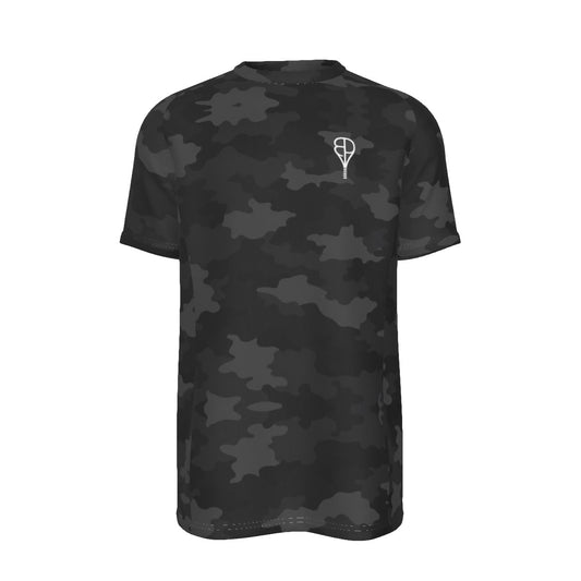 BREAKPOINT Black Stealth Camo Tennis Tee