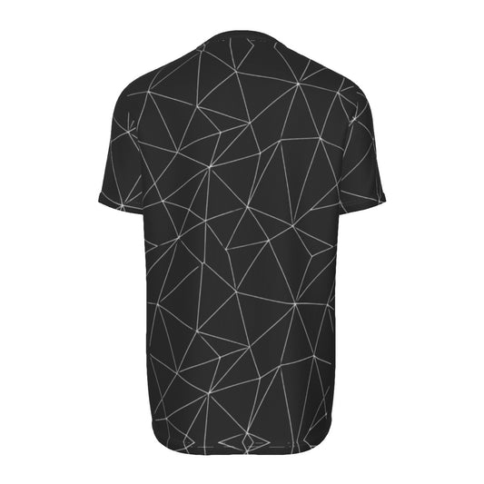 BREAKPOINT Black Shatter Grid Tennis Tee