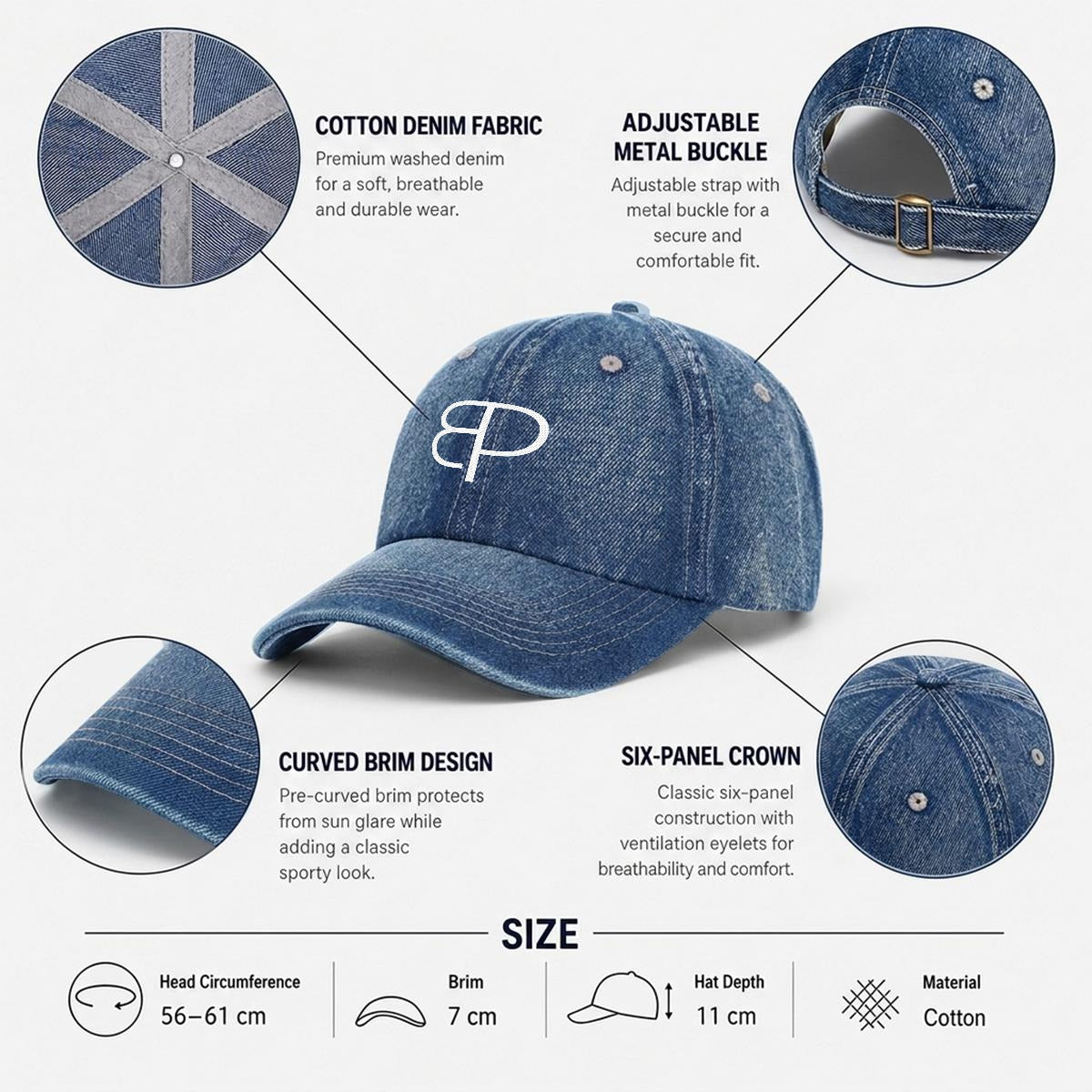 BREAKPOINT embroidered cotton baseball cap