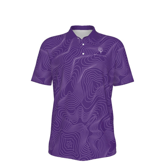 Purple Tradition Performance Polo — Home, heavyweight 210 GSM BREAKPOINT golf polo with a three-button collar