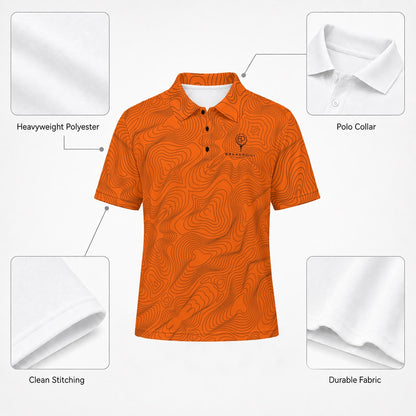 BREAKPOINT Rewind Cabana '94 golf polo, collar and cuff detail