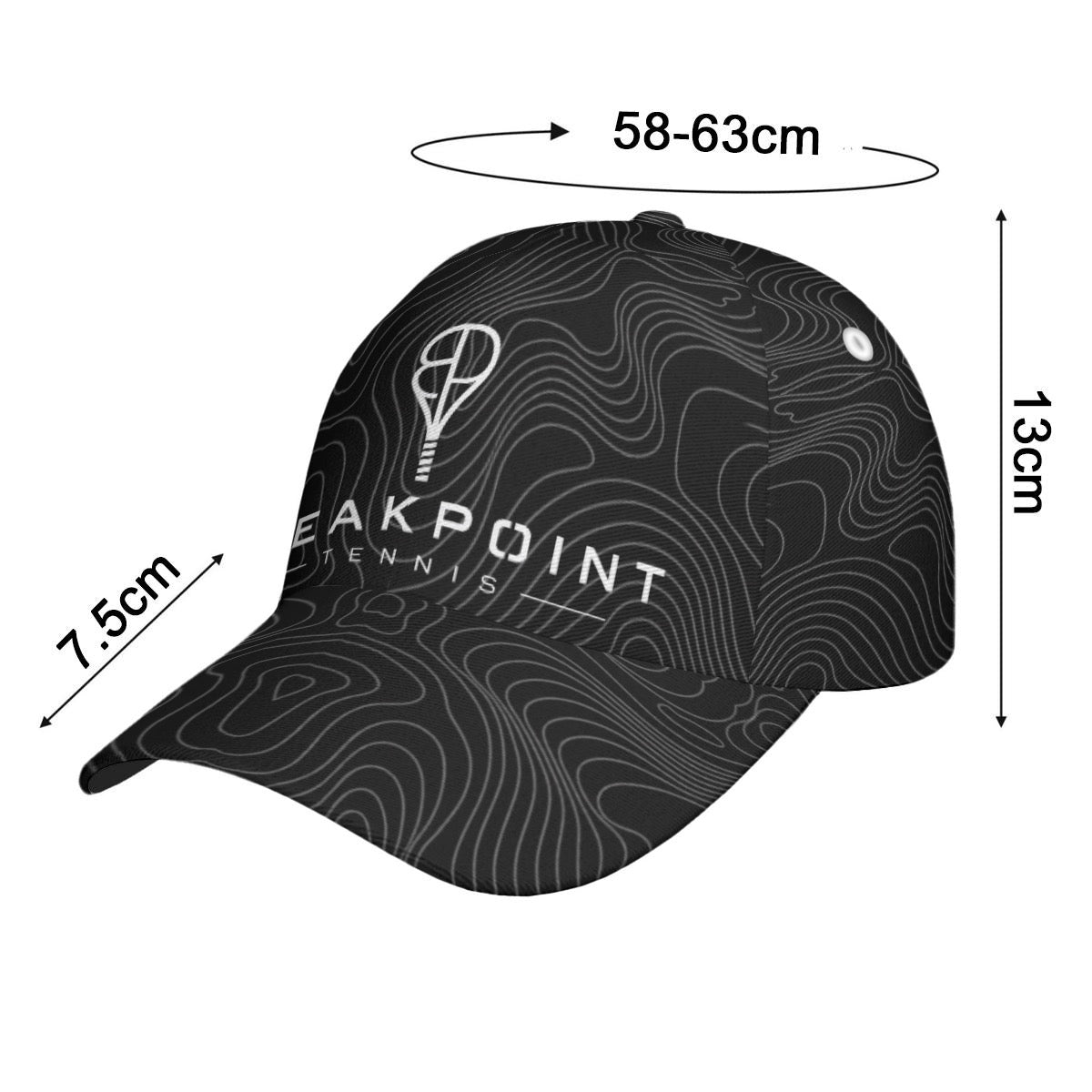 BREAKPOINT Sportswear all-over print performance cap, angled view