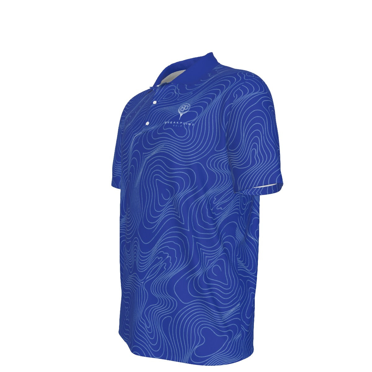 Royal Blue Tradition Performance Polo — Home, heavyweight 210 GSM BREAKPOINT golf polo with a three-button collar