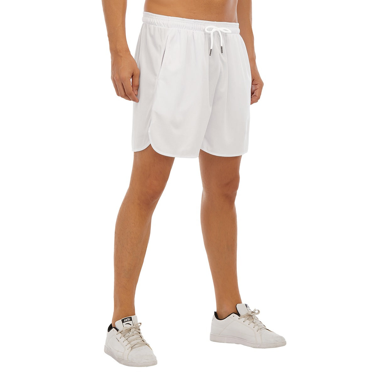 BREAKPOINT all-over print side-split running shorts, print two
