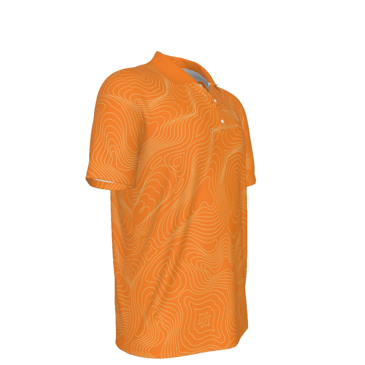 Orange Tradition Performance Polo — Home, heavyweight 210 GSM BREAKPOINT golf polo with a three-button collar