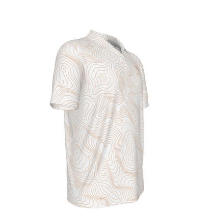 BREAKPOINT Golf White and Burnt Orange Tradition Performance Polo — Away