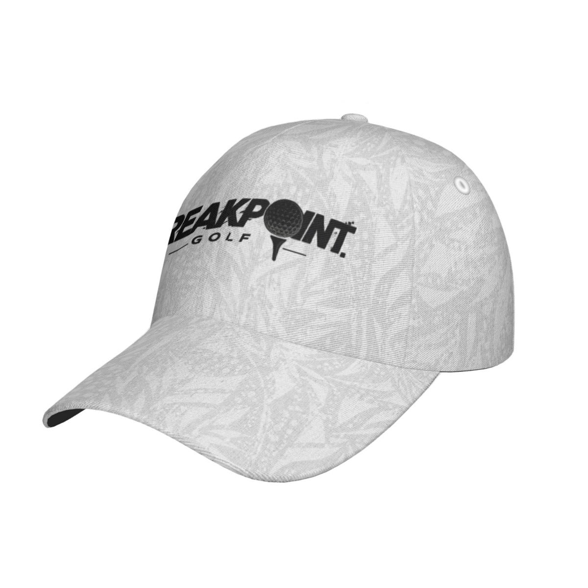 BREAKPOINT Sportswear all-over print snapback cap, angled view