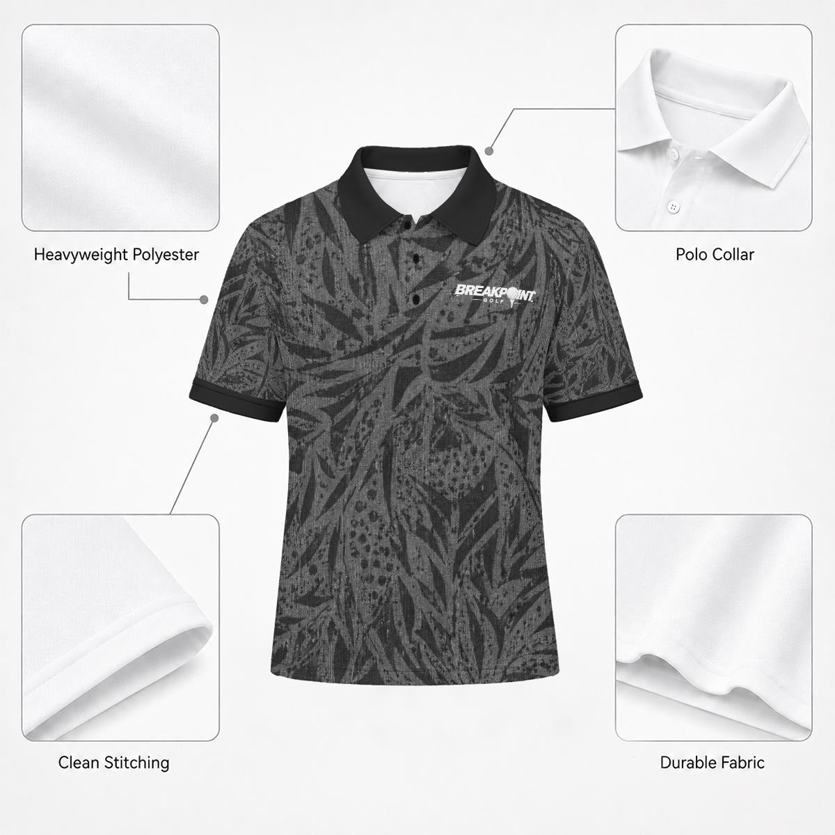 BREAKPOINT Rewind Cabana '94 Polo — Black