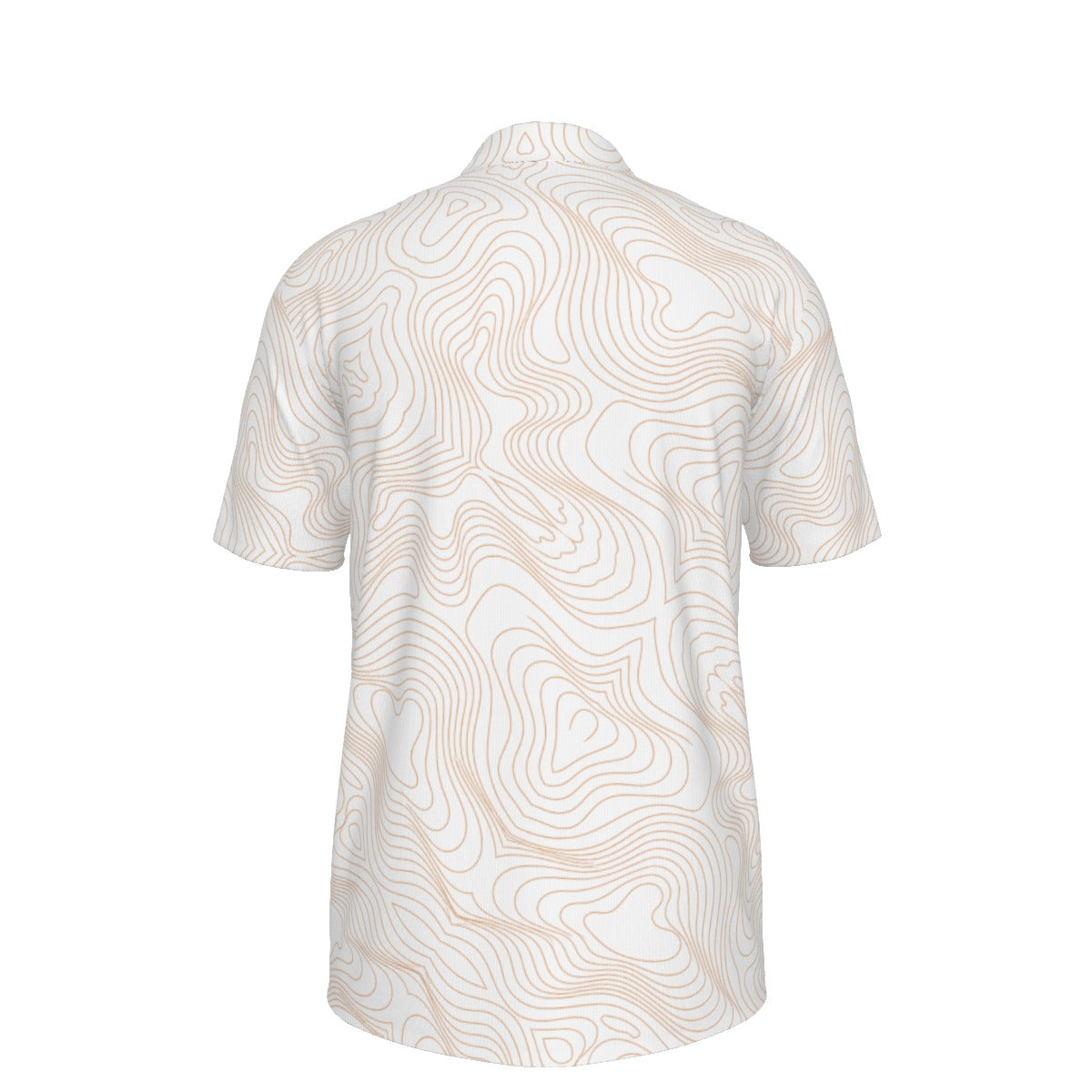 BREAKPOINT Golf White and Burnt Orange Tradition Performance Polo — Away