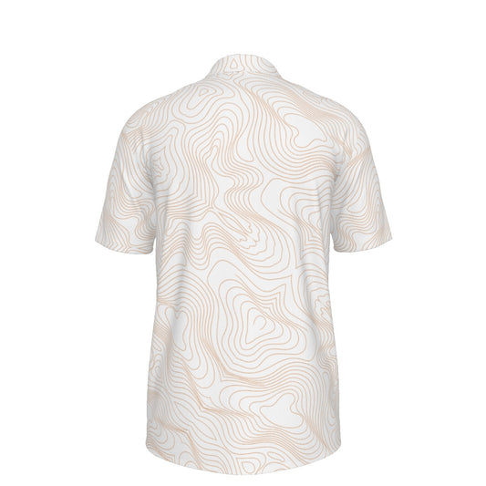 BREAKPOINT Golf White and Burnt Orange Tradition Performance Polo — Away