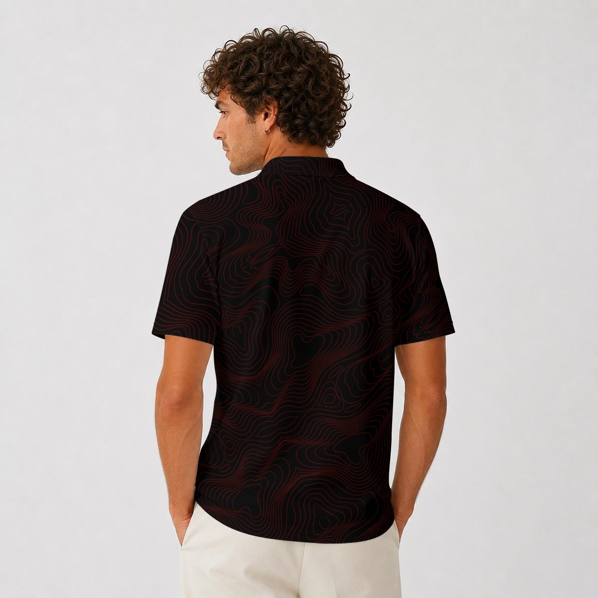 BREAKPOINT Golf Black and Red Tradition Performance Polo — Home