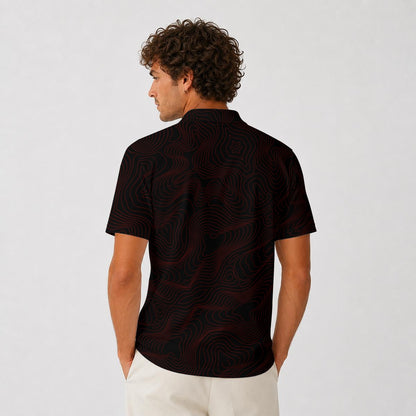 BREAKPOINT Golf Black and Red Tradition Performance Polo — Home