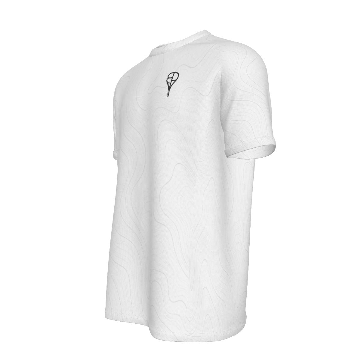 BREAKPOINT White Contour Wave Tennis Tee — alternate view