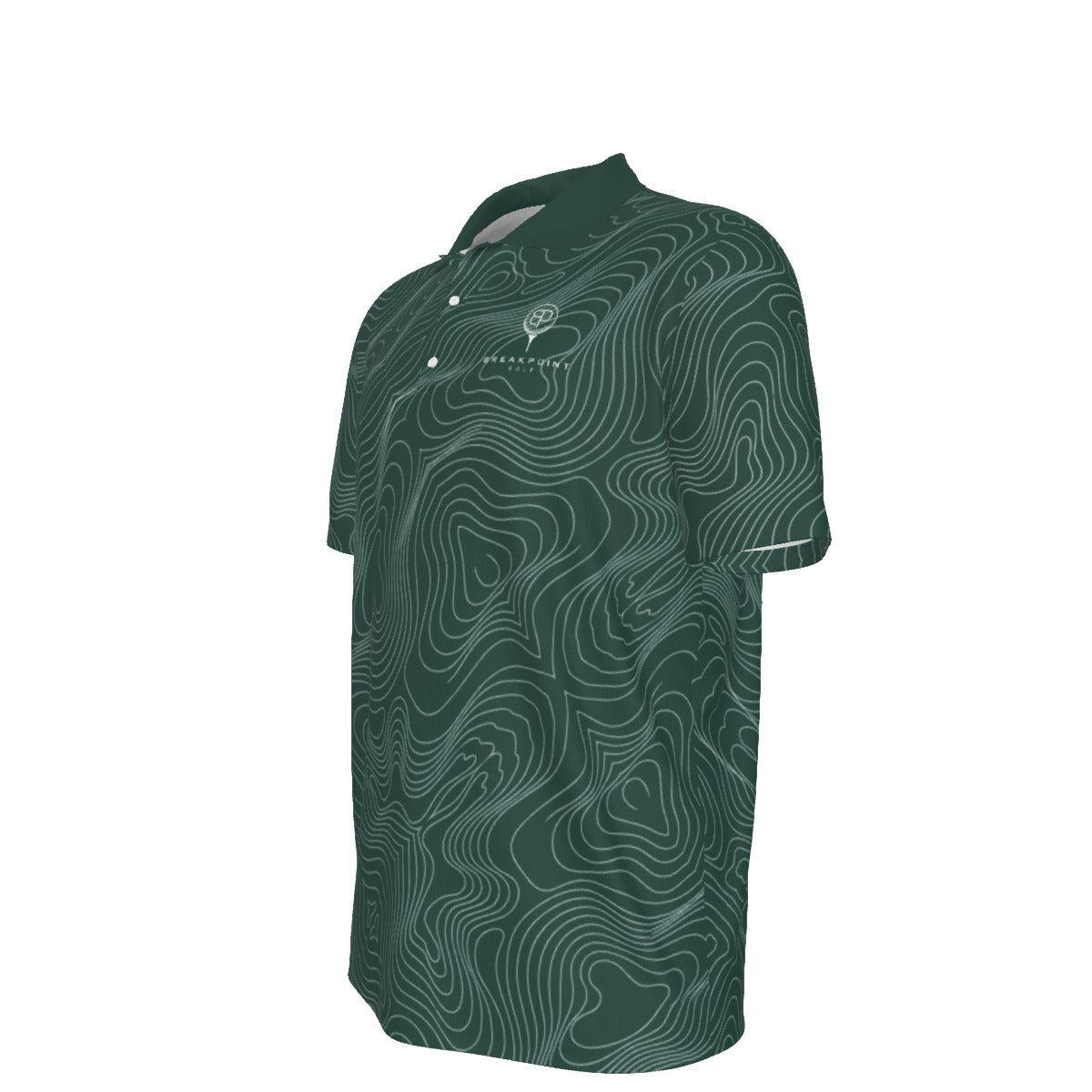 Forest Green Tradition Performance Polo — Home, heavyweight 210 GSM BREAKPOINT golf polo with a three-button collar
