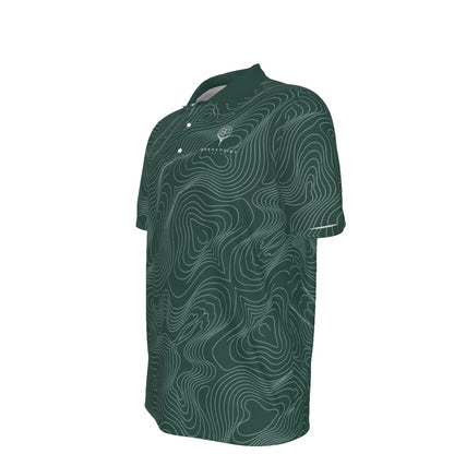 Forest Green Tradition Performance Polo — Home, heavyweight 210 GSM BREAKPOINT golf polo with a three-button collar