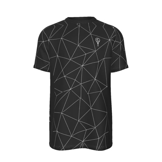 BREAKPOINT Black Shatter Grid Tennis Tee