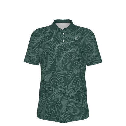 Forest Green Tradition Performance Polo — Home, heavyweight 210 GSM BREAKPOINT golf polo with a three-button collar