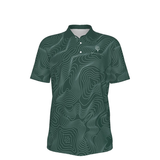 Forest Green Tradition Performance Polo — Home, heavyweight 210 GSM BREAKPOINT golf polo with a three-button collar