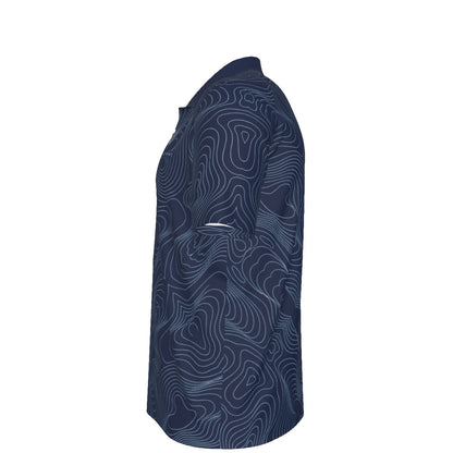 Navy Tradition Performance Polo — Home, heavyweight 210 GSM BREAKPOINT golf polo with a three-button collar
