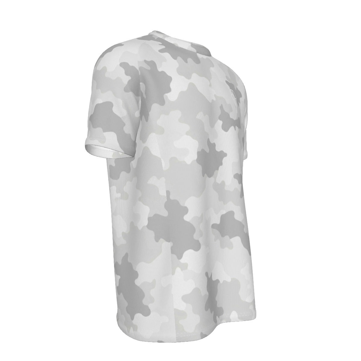 BREAKPOINT White Stealth Camo Tennis Tee — alternate view