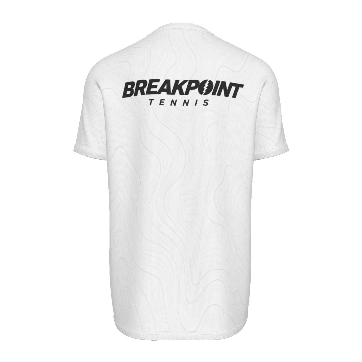 BREAKPOINT White Contour Wave Tennis Tee — alternate view