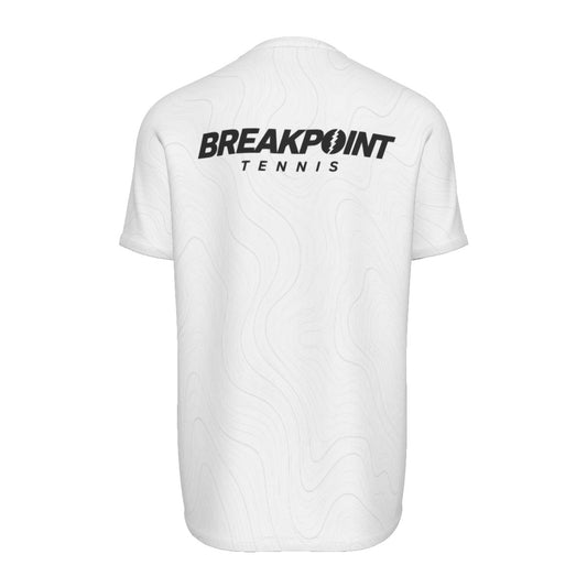 BREAKPOINT White Contour Wave Tennis Tee — alternate view