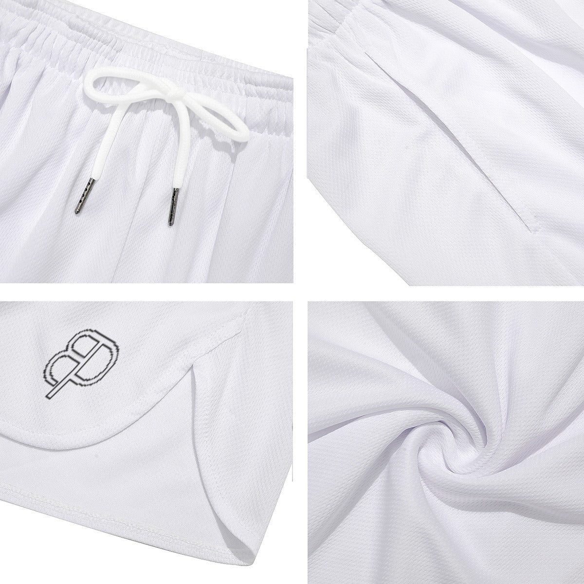 BREAKPOINT all-over print side-split running shorts, print two
